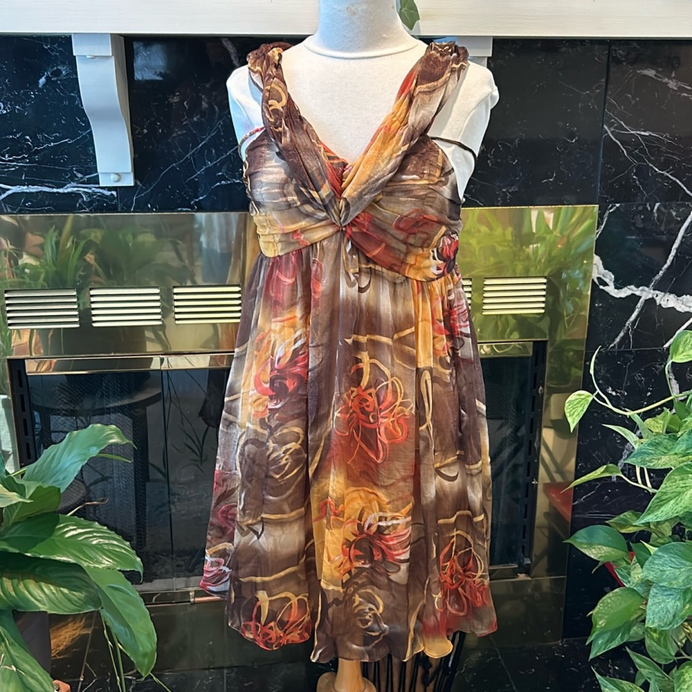 Flowing chiffon dress